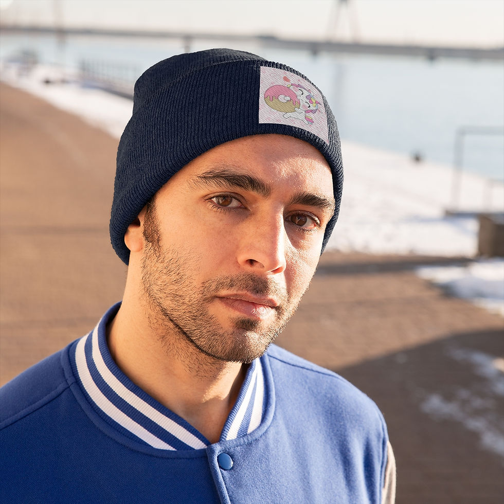 Thumbnail: Cute unicorn happiness: Knit Beanie