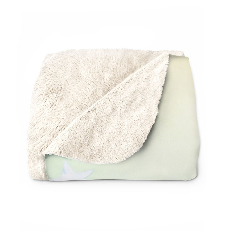 Thumbnail: Cute Unicorn Sleeping On The Moon: High Quality Cozy Fleece Blanket