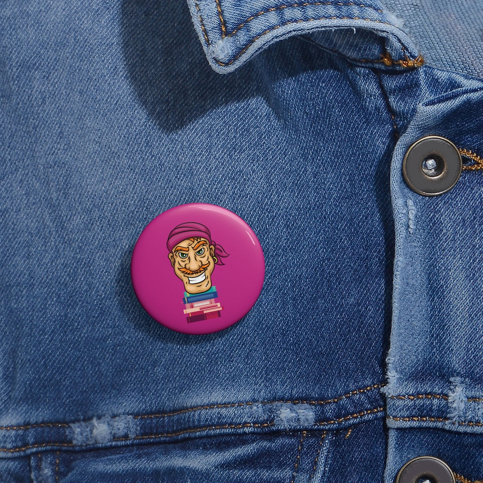 Thumbnail: Pirate #3 Custom Pin Buttons
