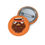 Thumbnail: Brown Curly Book Beard Basket Custom Pin Buttons
