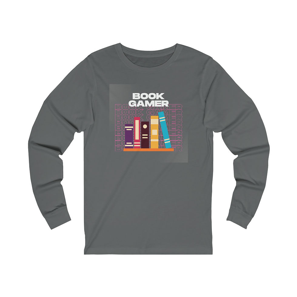 Thumbnail: Book Gamer, Stack Up: long sleeve tee