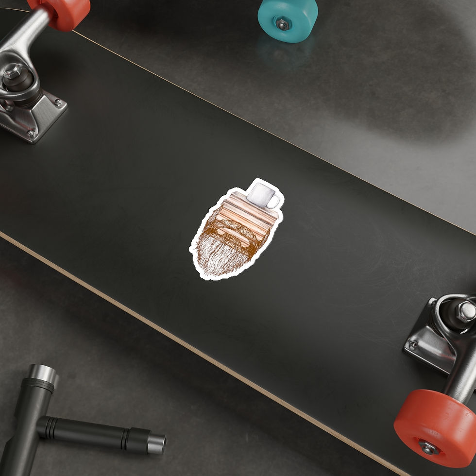 Thumbnail: Brown Beard Basket Die-Cut Stickers