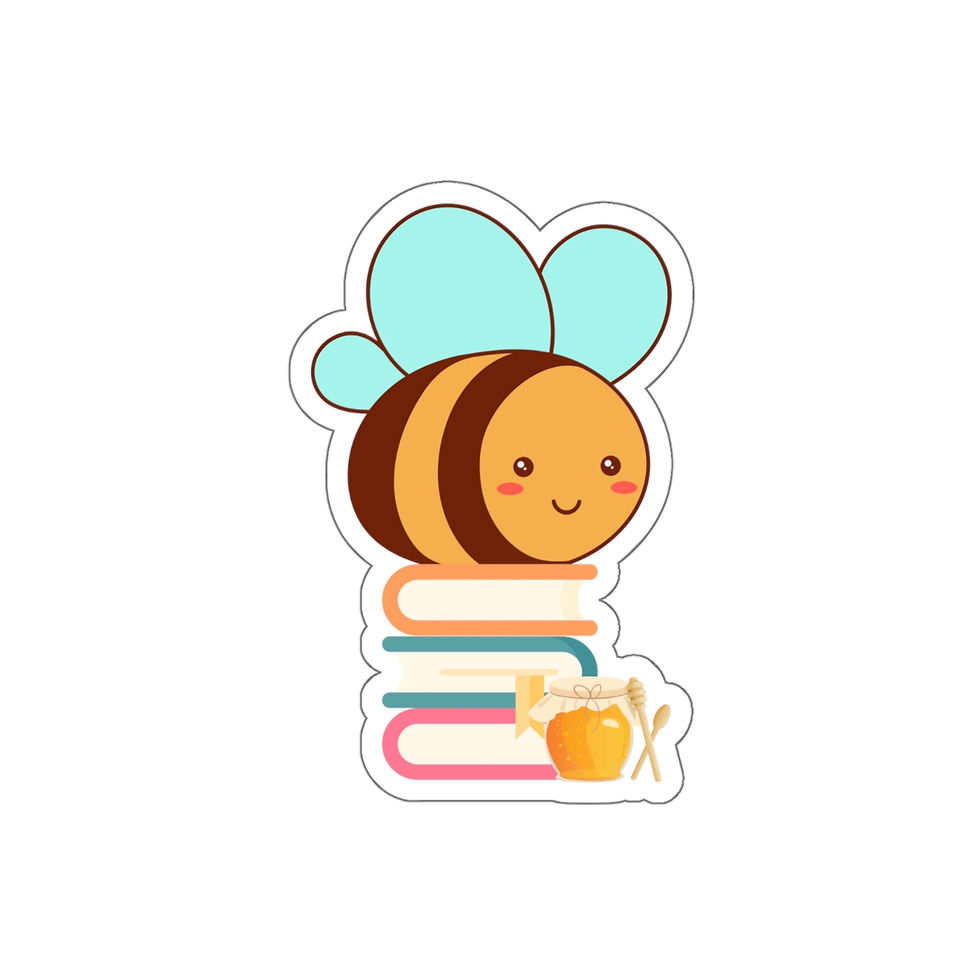 Thumbnail: Bee in your Bookstack: Die-Cut Stickers