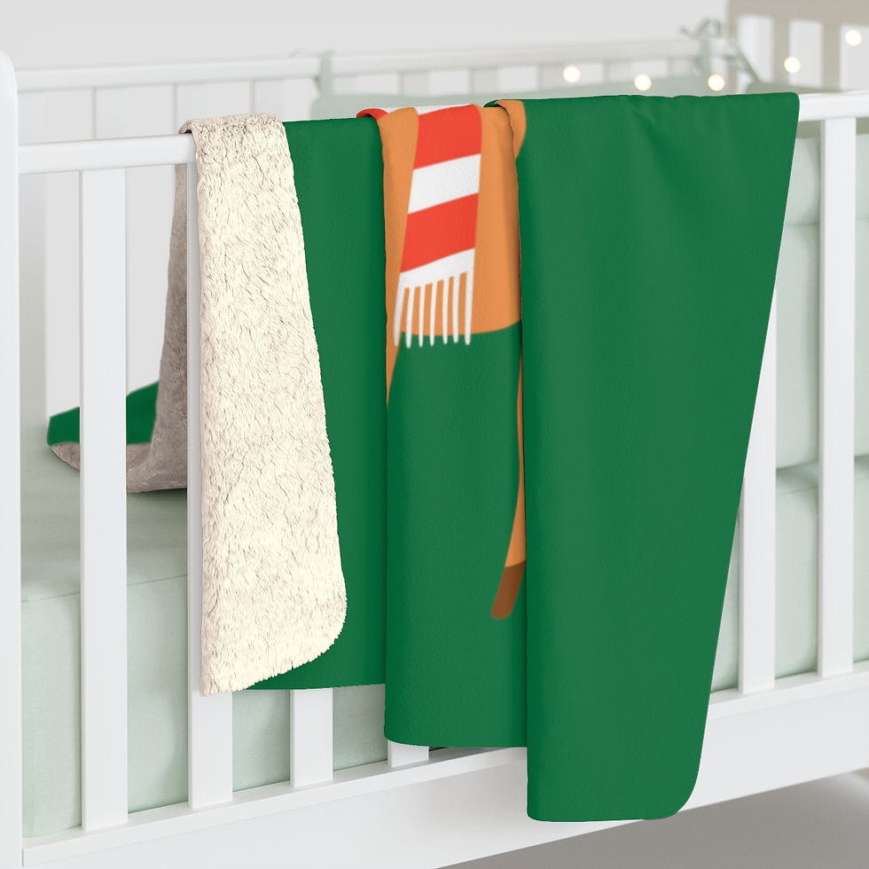 Thumbnail: Santa Celebrating On Top Of A Reindeer: High Quality Cozy Fleece Blanket