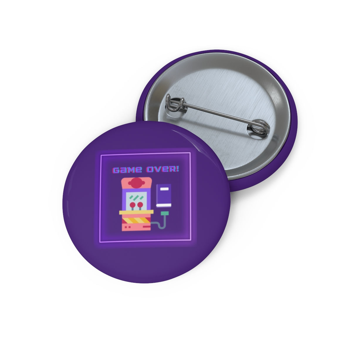 Game Over Purple Gaming Machine: Pin Buttons