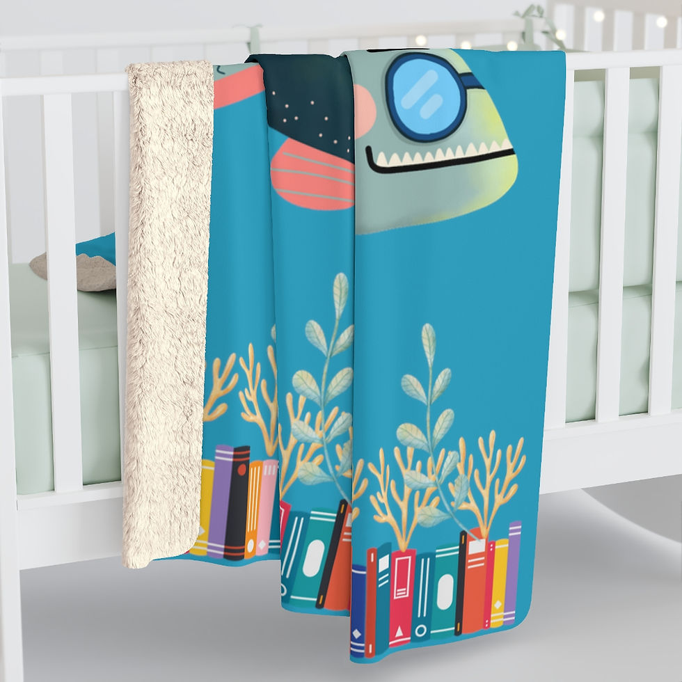 Thumbnail: Crazy Clown Fish #2: High Quality Cozy Fleece Blanket