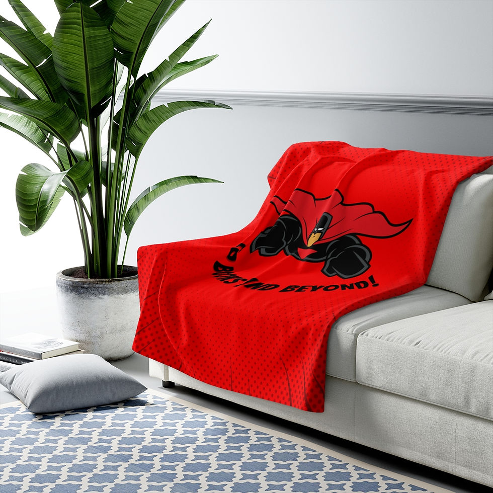 Thumbnail: Books and Beyond Superhero: High Quality Cozy Fleece Blanket