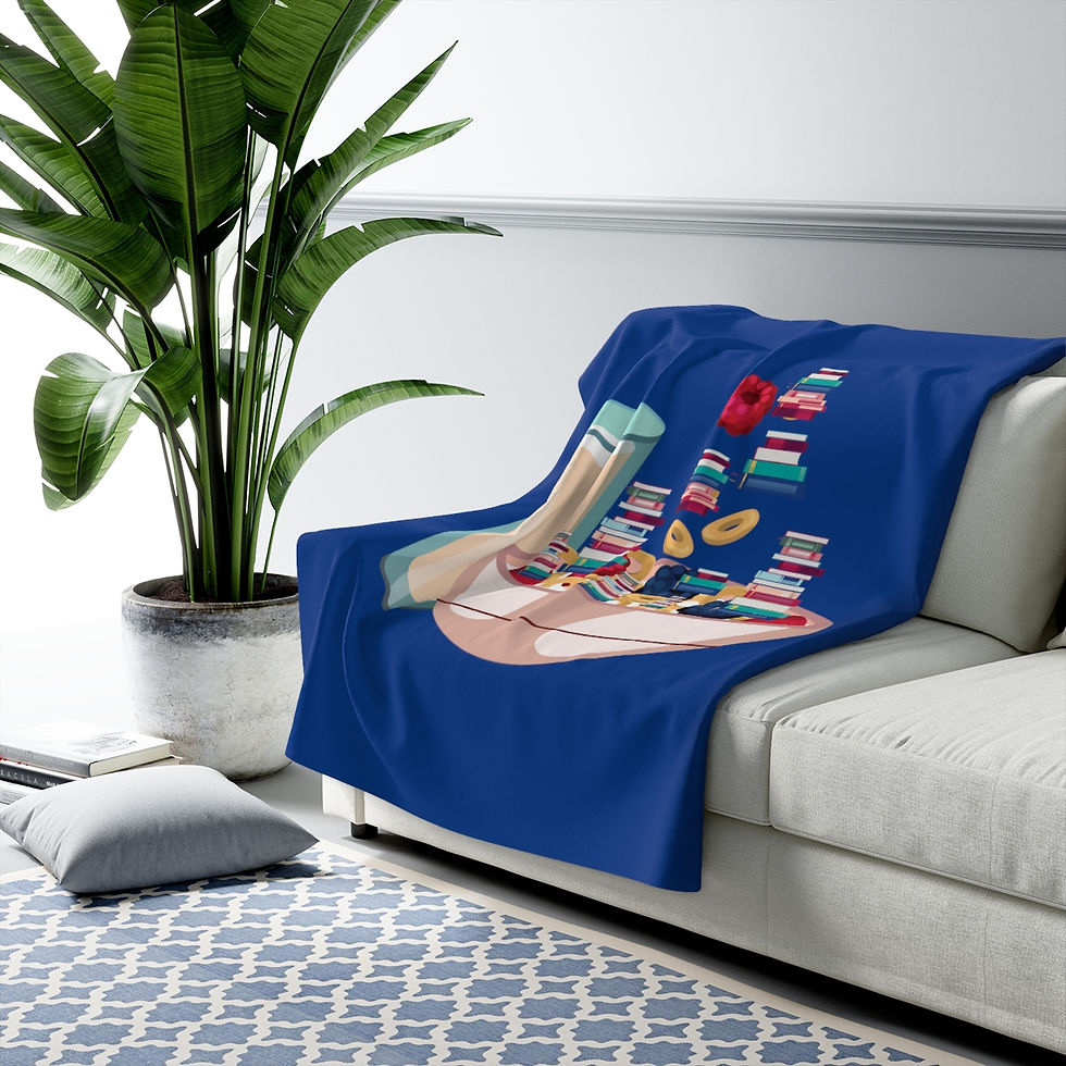 Thumbnail: Raspberry Crunch Book Cereal: High Quality Cozy Fleece Blanket