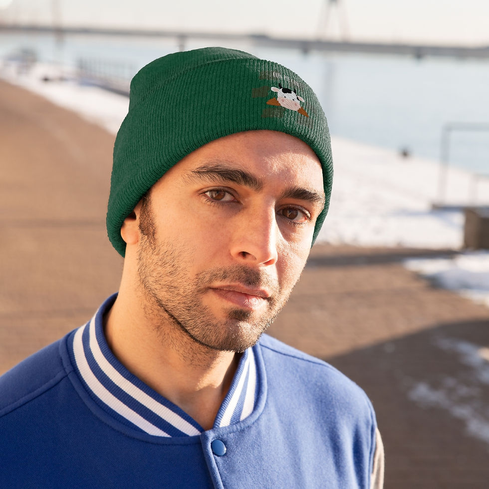 Thumbnail: Cow Pie Cow: Knit Beanie