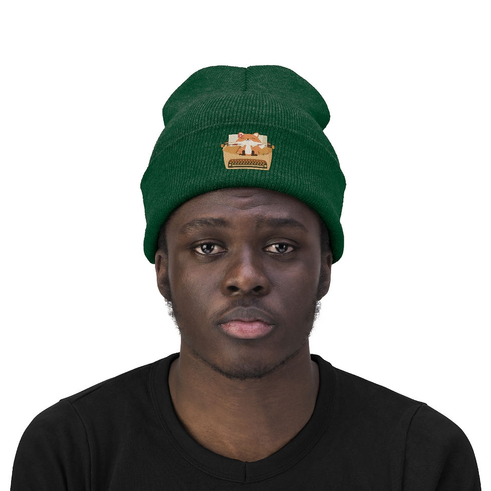 Thumbnail: Writing Buddy Fran: Knit Beanie