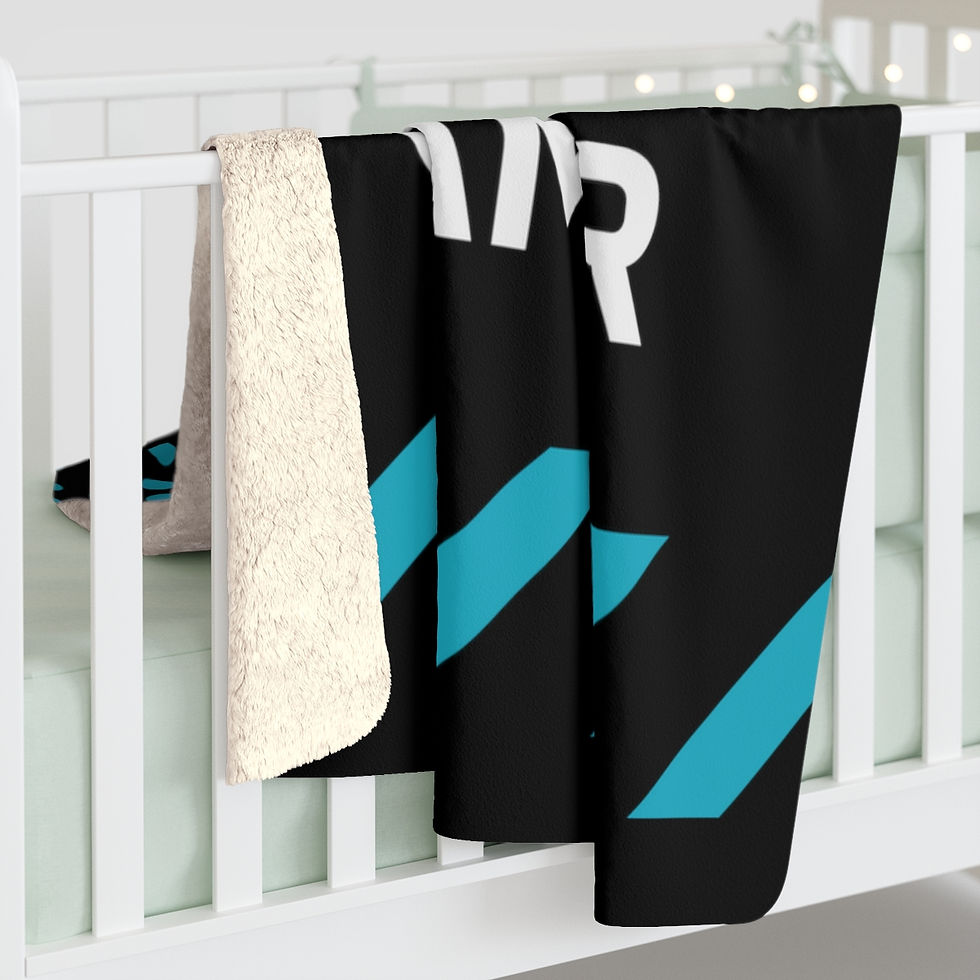 Thumbnail: Book Gamer Light Blue Text: high quality cozy fleece blanket