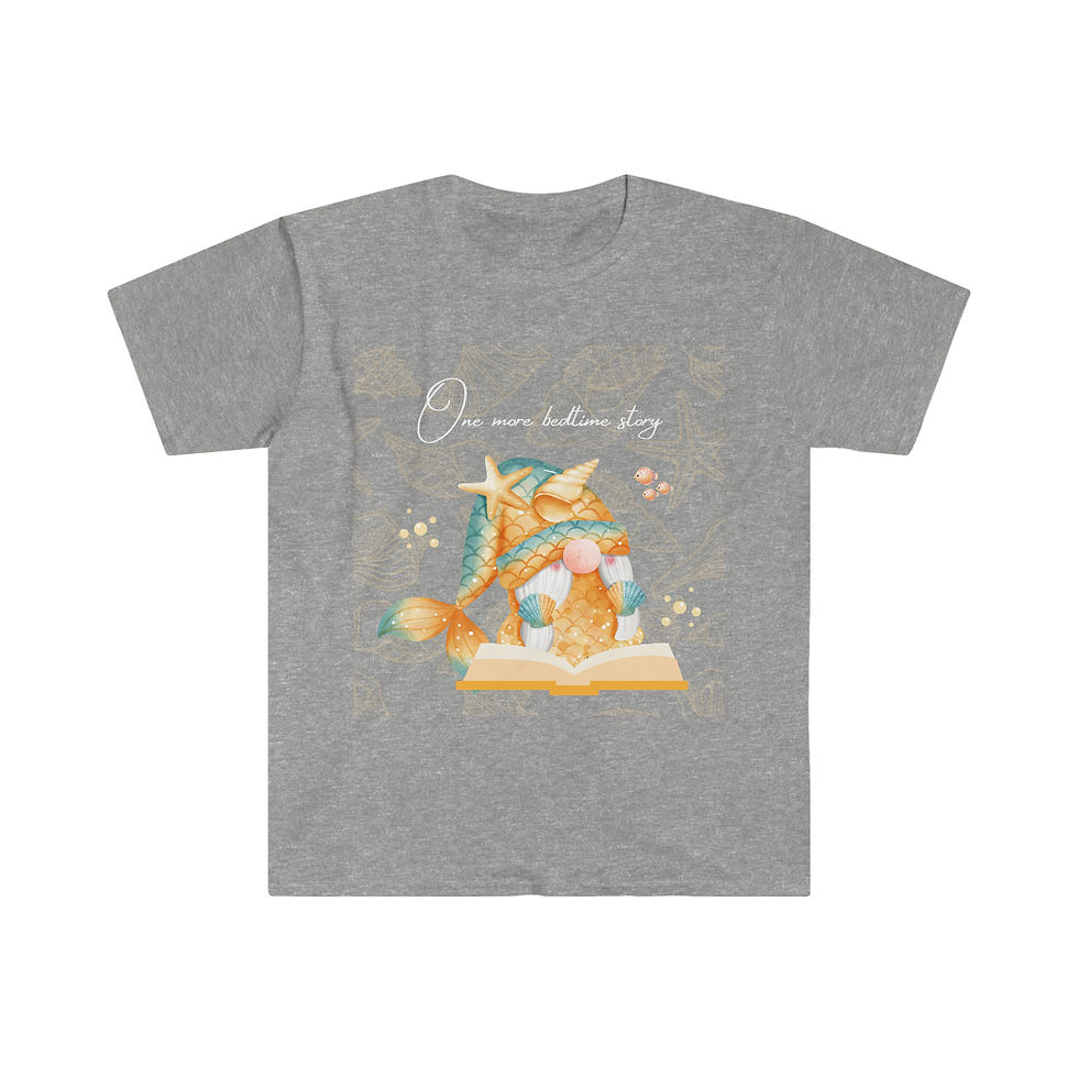 Thumbnail:  One More Bedtime Story Gnome Style #3: Unisex Softstyle T-Shirt