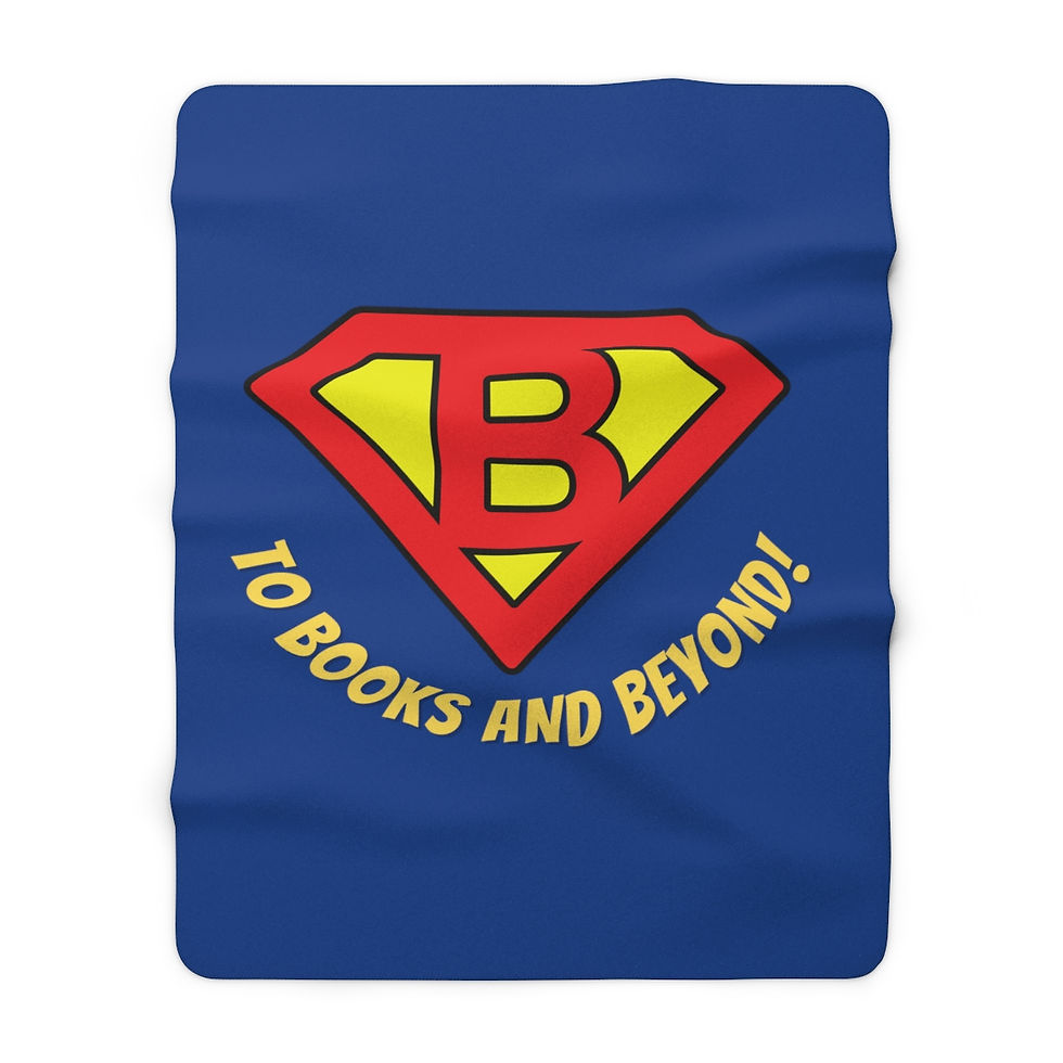 Thumbnail: To Books and Beyond "B": High Quality Cozy Fleece Blanket
