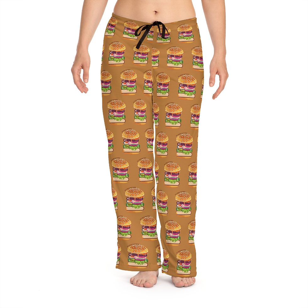 Thumbnail: The Supreme Book Burger: Women's Pajama Pants (AOP)