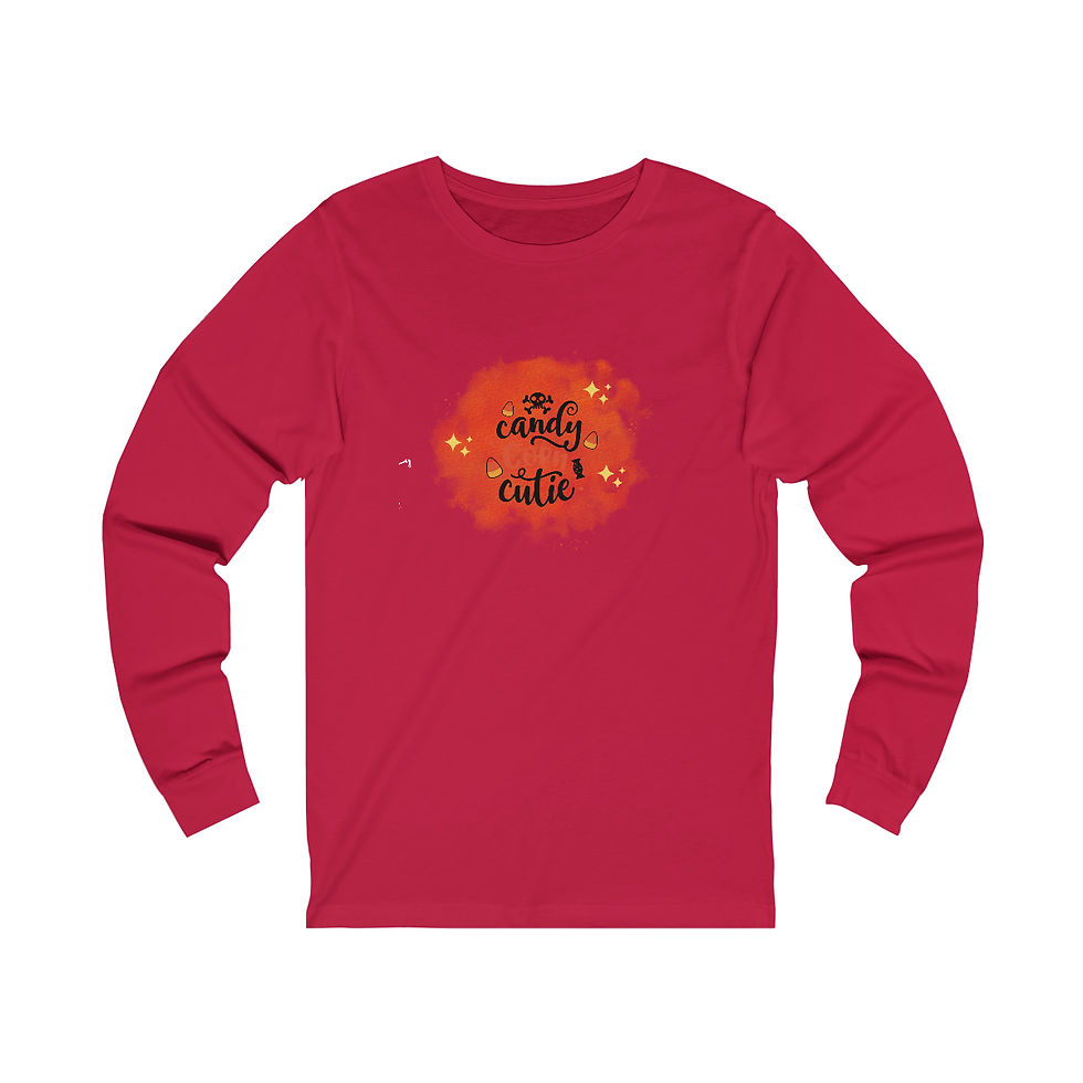 Thumbnail: Candy Corn Cutie! Unisex long sleeve tee.