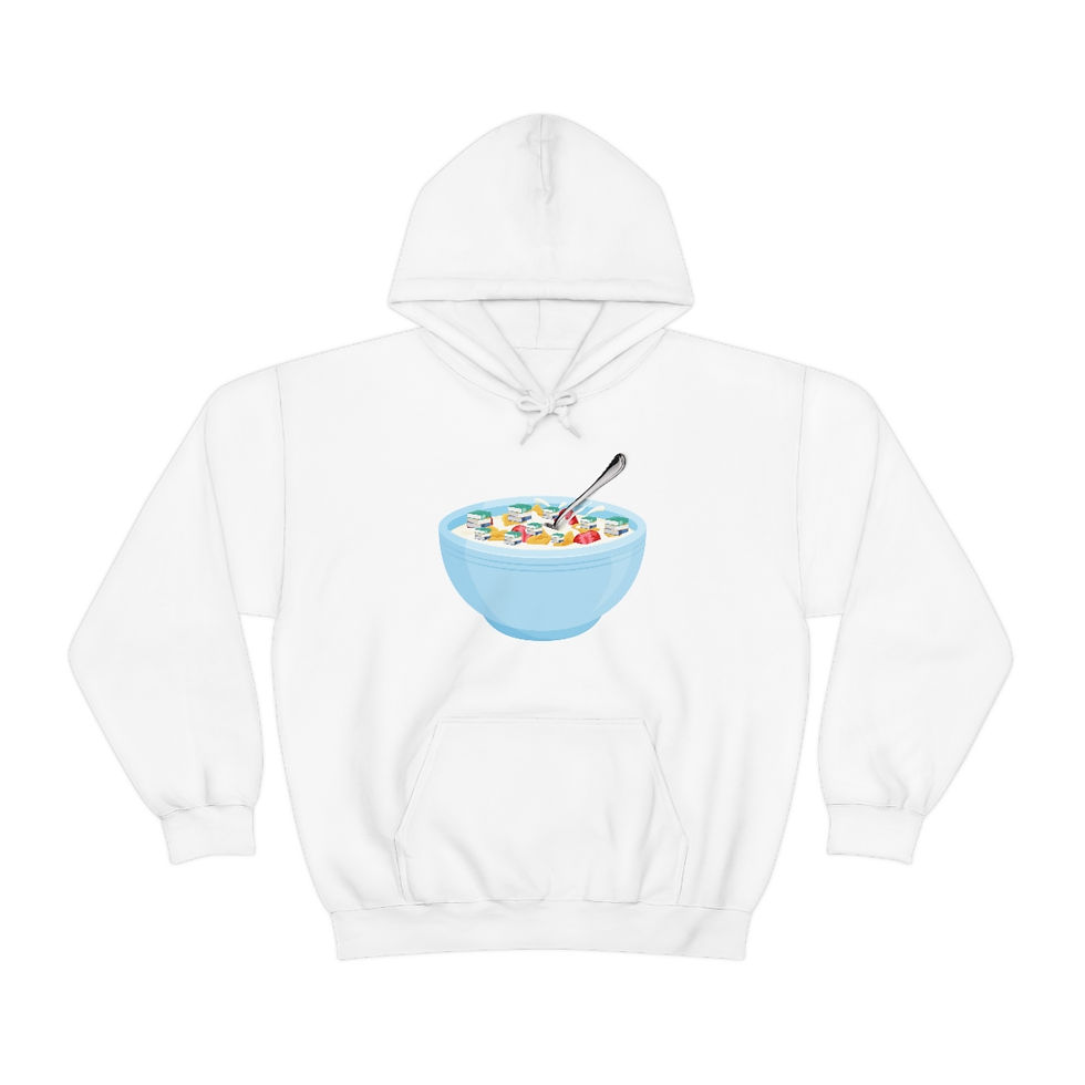 Thumbnail: Blue Bowl of Book Cereal: Unisex Heavy Blend™ Hooded Sweatshirt