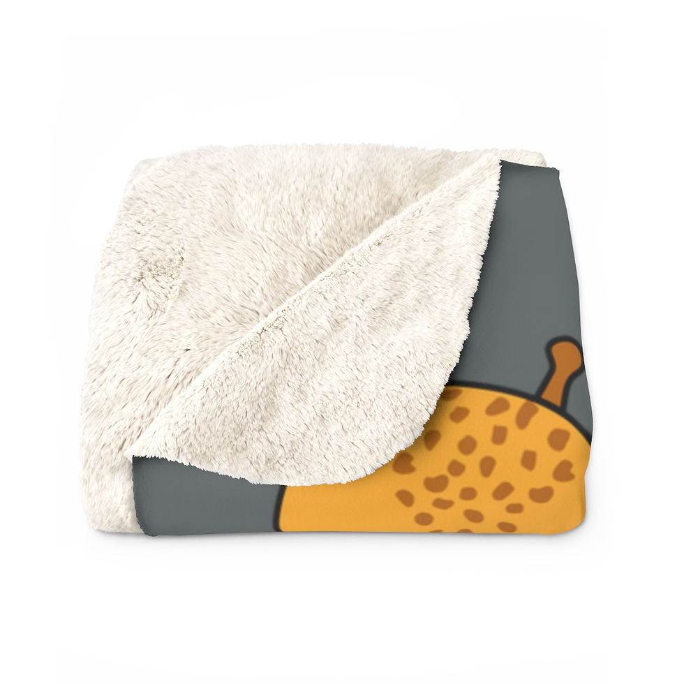 Thumbnail: Giraffe Halloween Party: High Quality Cozy Fleece Blanket