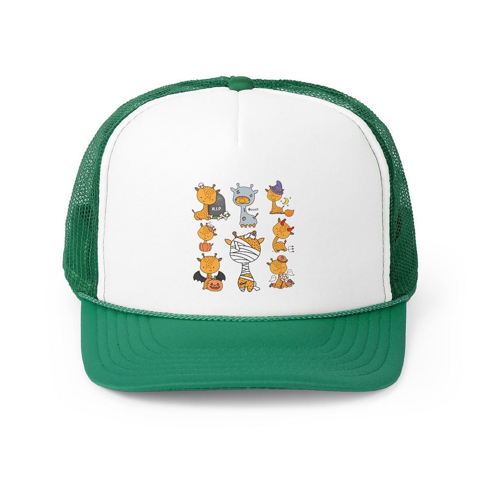 Thumbnail: Giraffe Halloween Party: Trucker Caps