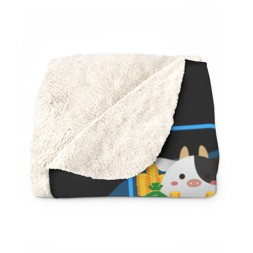 Thumbnail: All Cash Cows: High Quality Cozy Fleece Blanket