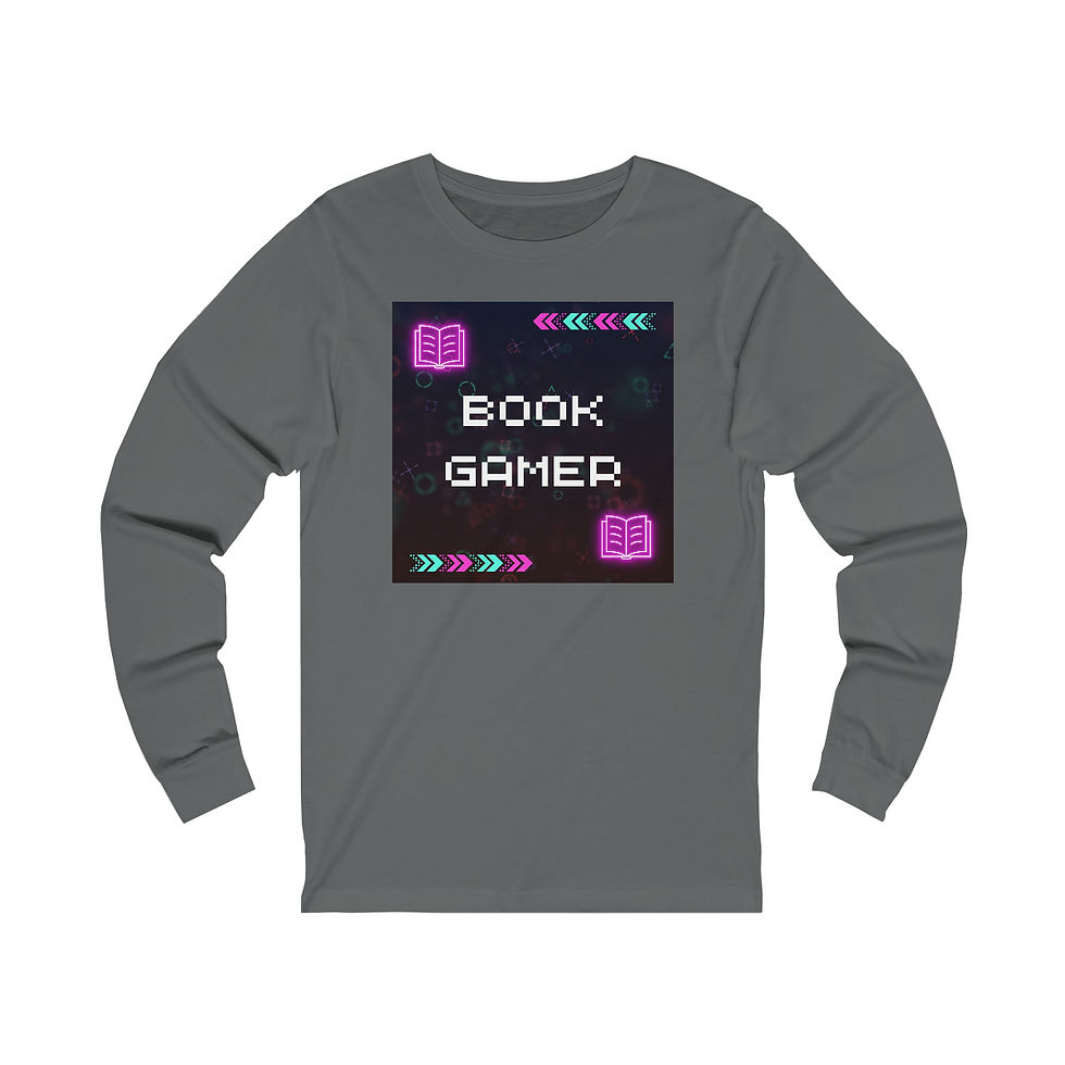 Thumbnail: Book Gamer, Pink Designs: long sleeve tee