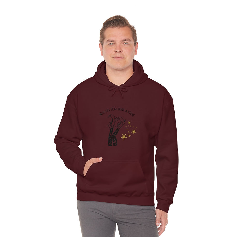 Thumbnail: "Why yes, I can drive a stick!": Unisex Heavy Blend™ Hooded Sweatshirt