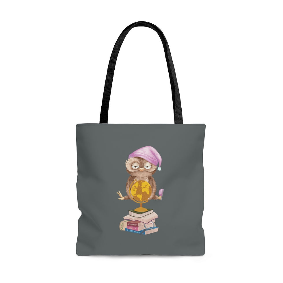 Thumbnail: Sleepy Owl #1;  Tote Bag