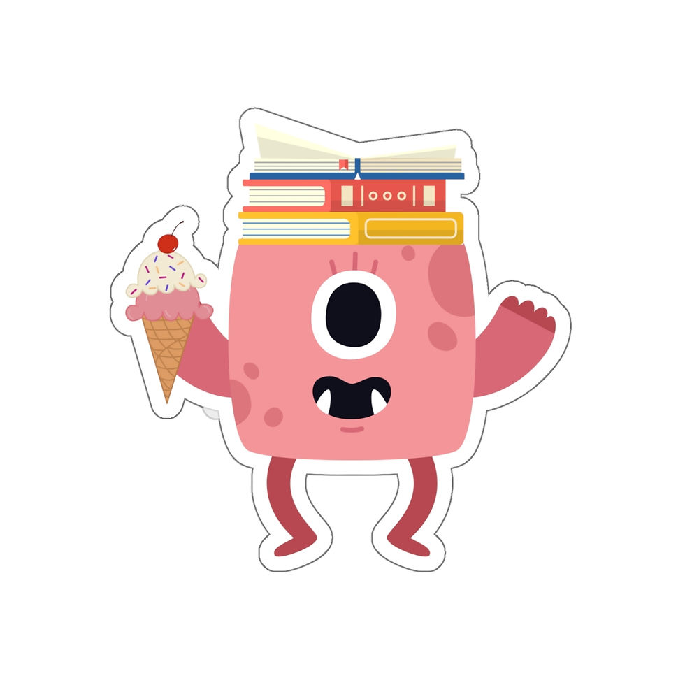 Thumbnail: Pink Monster Die-Cut Stickers