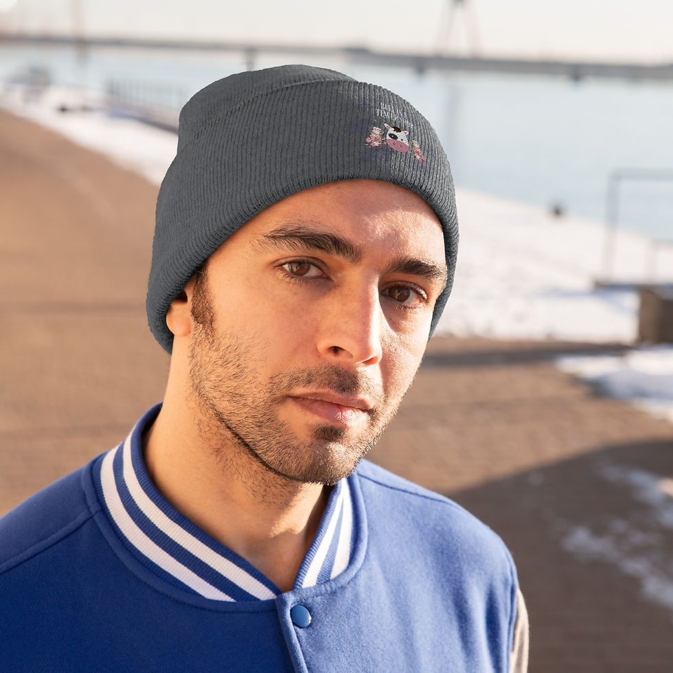 Thumbnail: Bull in Teashop: Knit Beanie