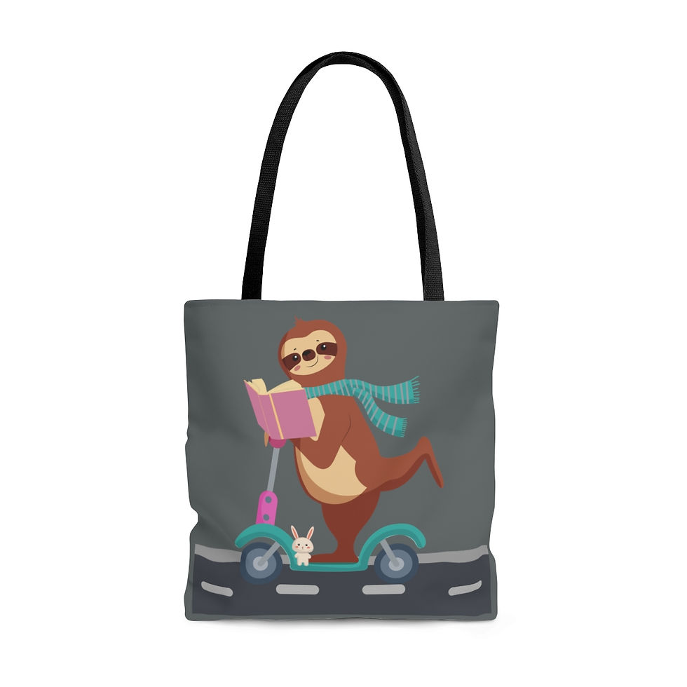 Thumbnail: Sloth Scooter: Tote Bag