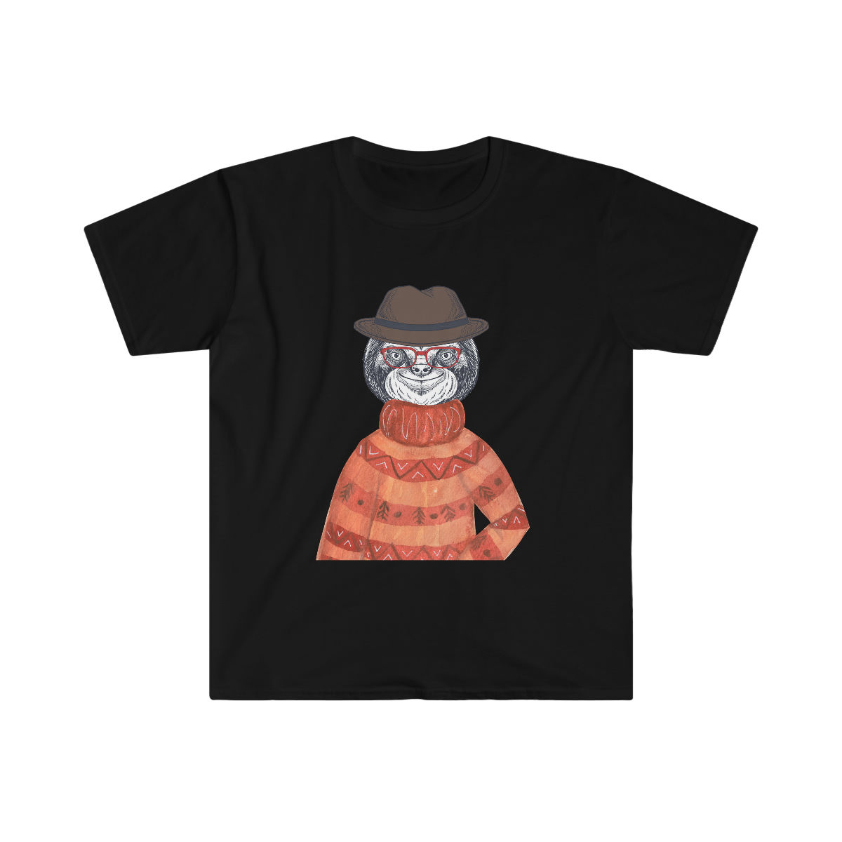Sloth in sweater Unisex Softstyle T-Shirt