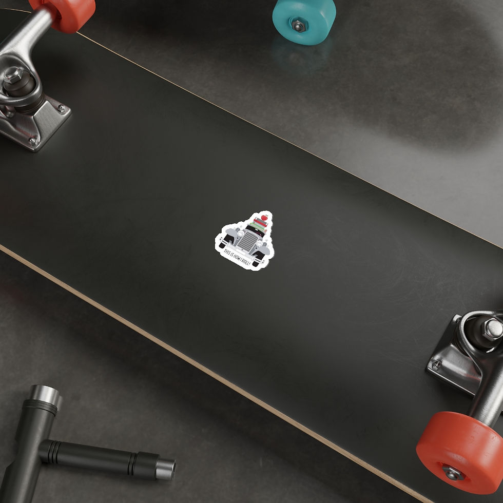 Thumbnail: This is How I Roll: Black /  Die-Cut Stickers