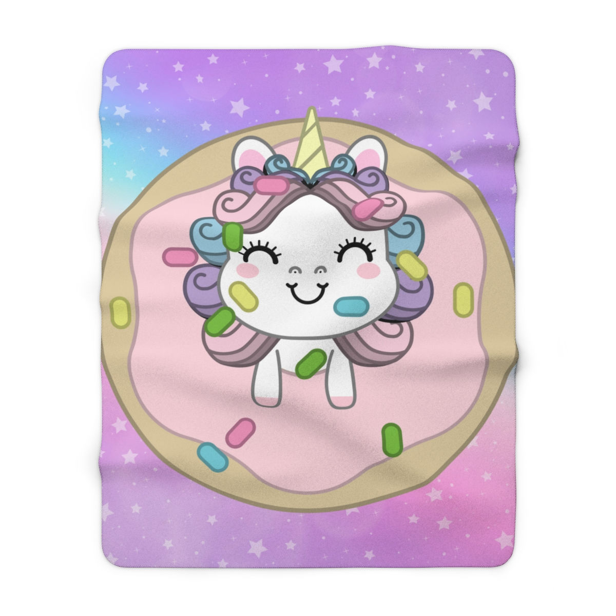 Cute unicorn happiness: High Quality Cozy Fleece Blanket