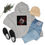Thumbnail: White Dragon on Red and Black Background: Unisex Heavy Blend™ Hooded Sweatshirt