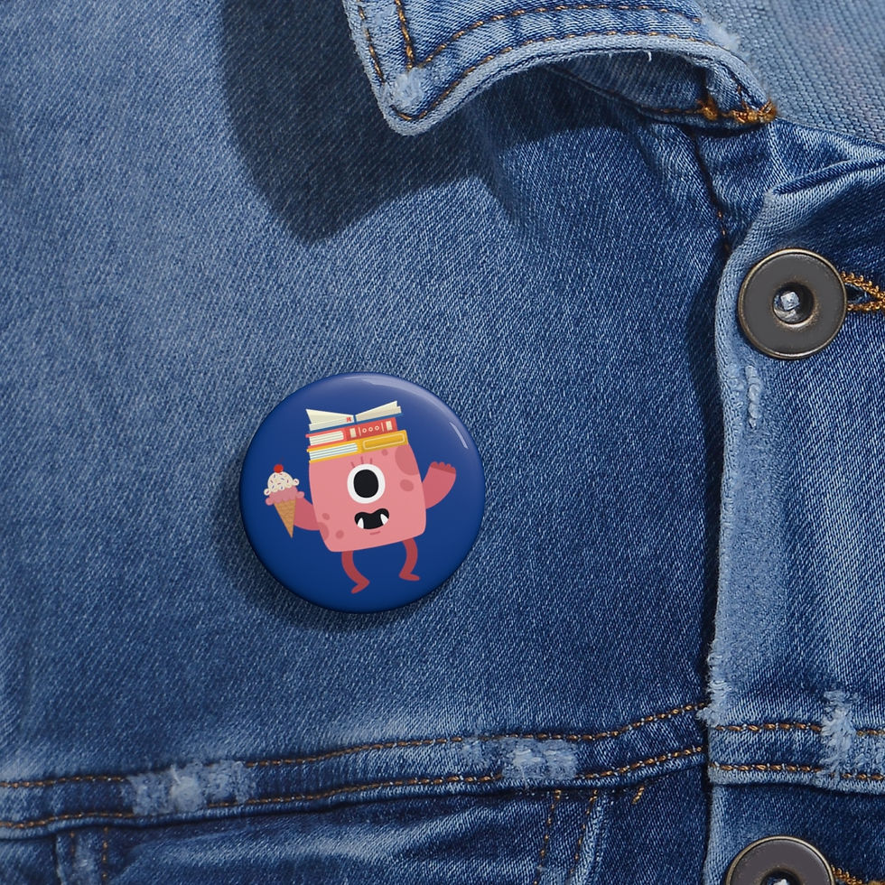 Thumbnail: Pink Monster Custom Pin Buttons