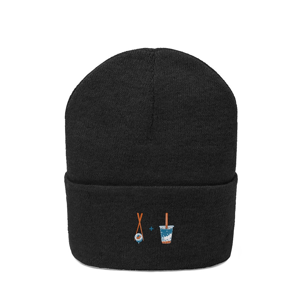Thumbnail: Sushi and Boba: Knit Beanie