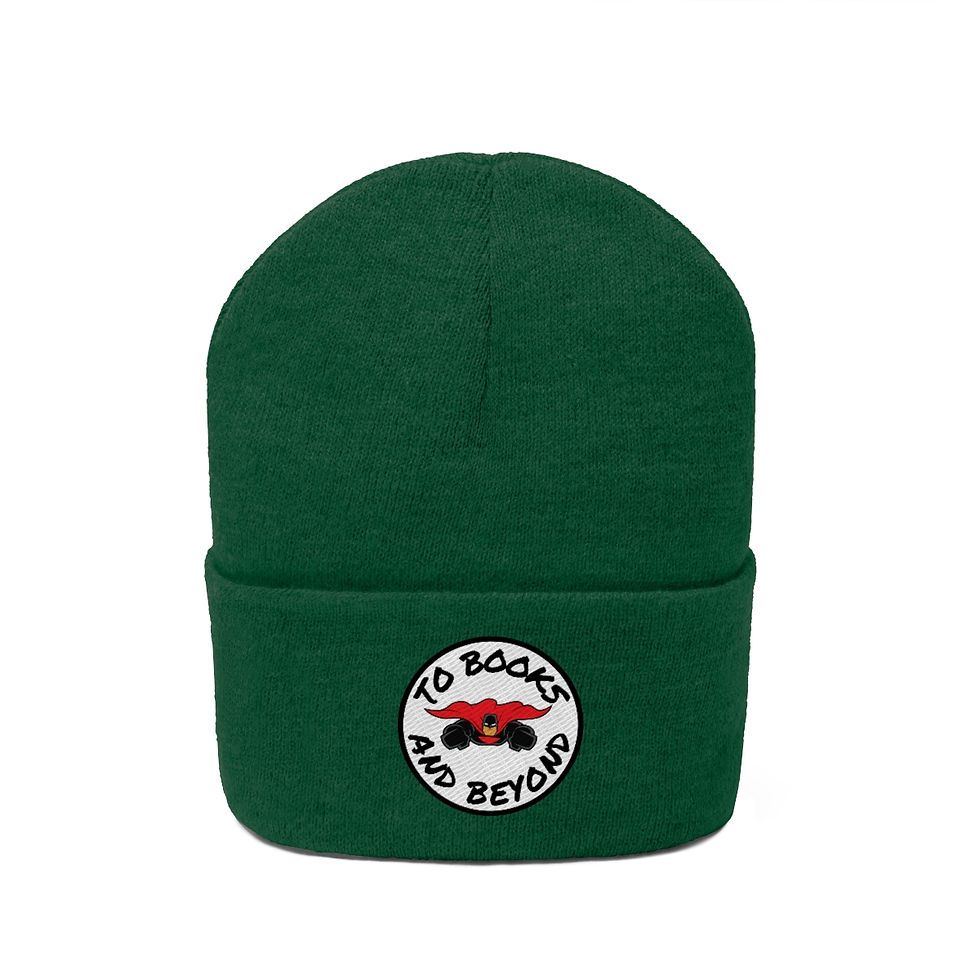 Thumbnail: To Books and Beyond Sticker #1: Knit Beanie