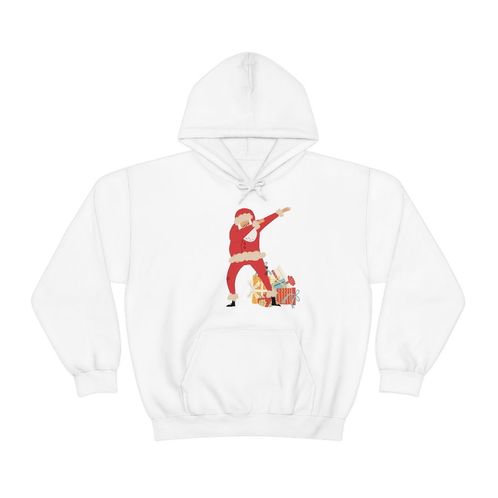 Thumbnail: Santa Dabbing to His Presents: Unisex Heavy Blend™ Hooded Sweatshirt