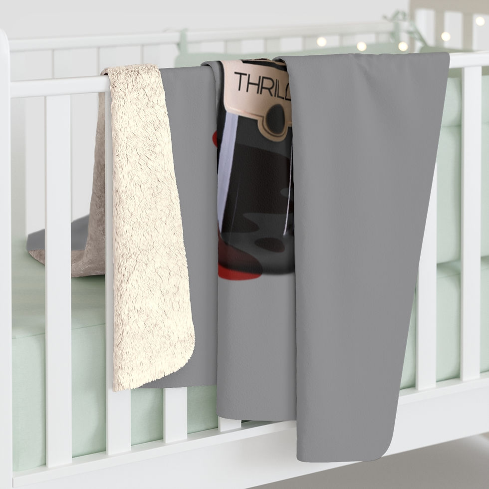 Thumbnail: Need Another Thriller Wine Label: high quality cozy fleece blanket
