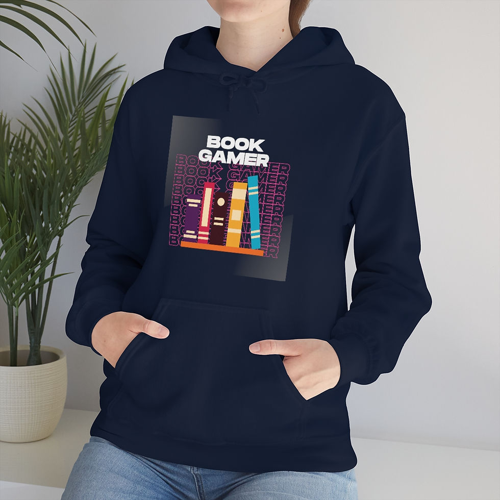 Thumbnail: Book Gamer, Stack Up: Unisex Heavy Blend™ Hooded Sweatshirt