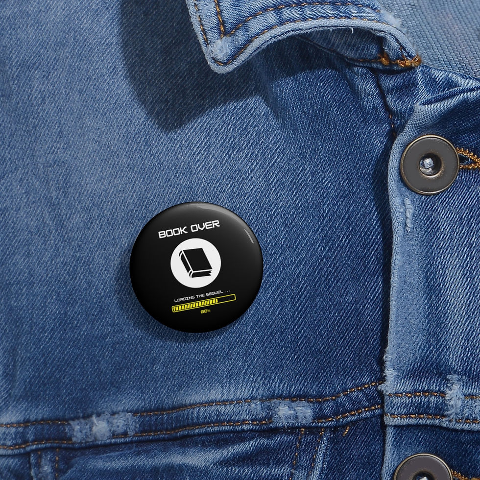 Thumbnail: Book Over; Loading the Sequel 80% Black: Pin Buttons