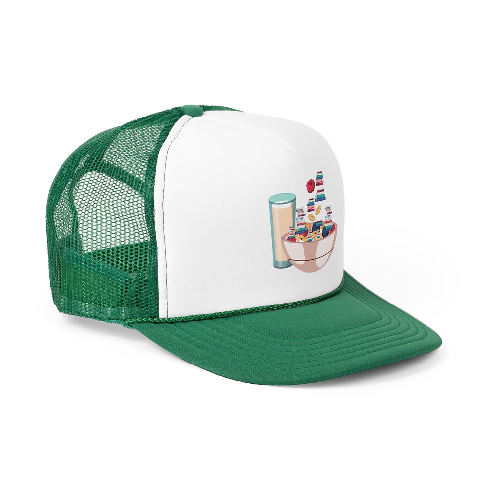 Thumbnail: Raspberry Crunch Book Cereal Trucker Caps