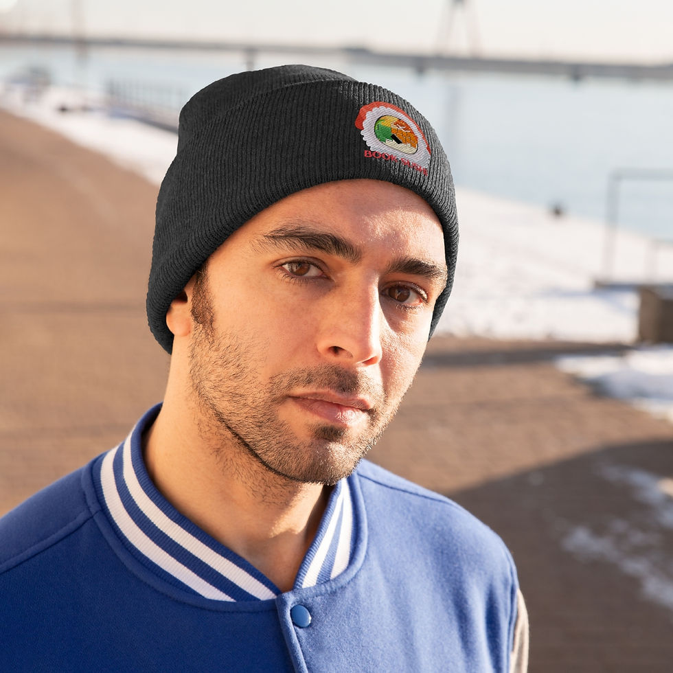 Thumbnail: Book Sushi #3 Knit Beanie