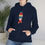 Thumbnail: Ski Skull With Red And Blue Scarf And Hat: Unisex Heavy Blend™ Hooded Sweatshirt