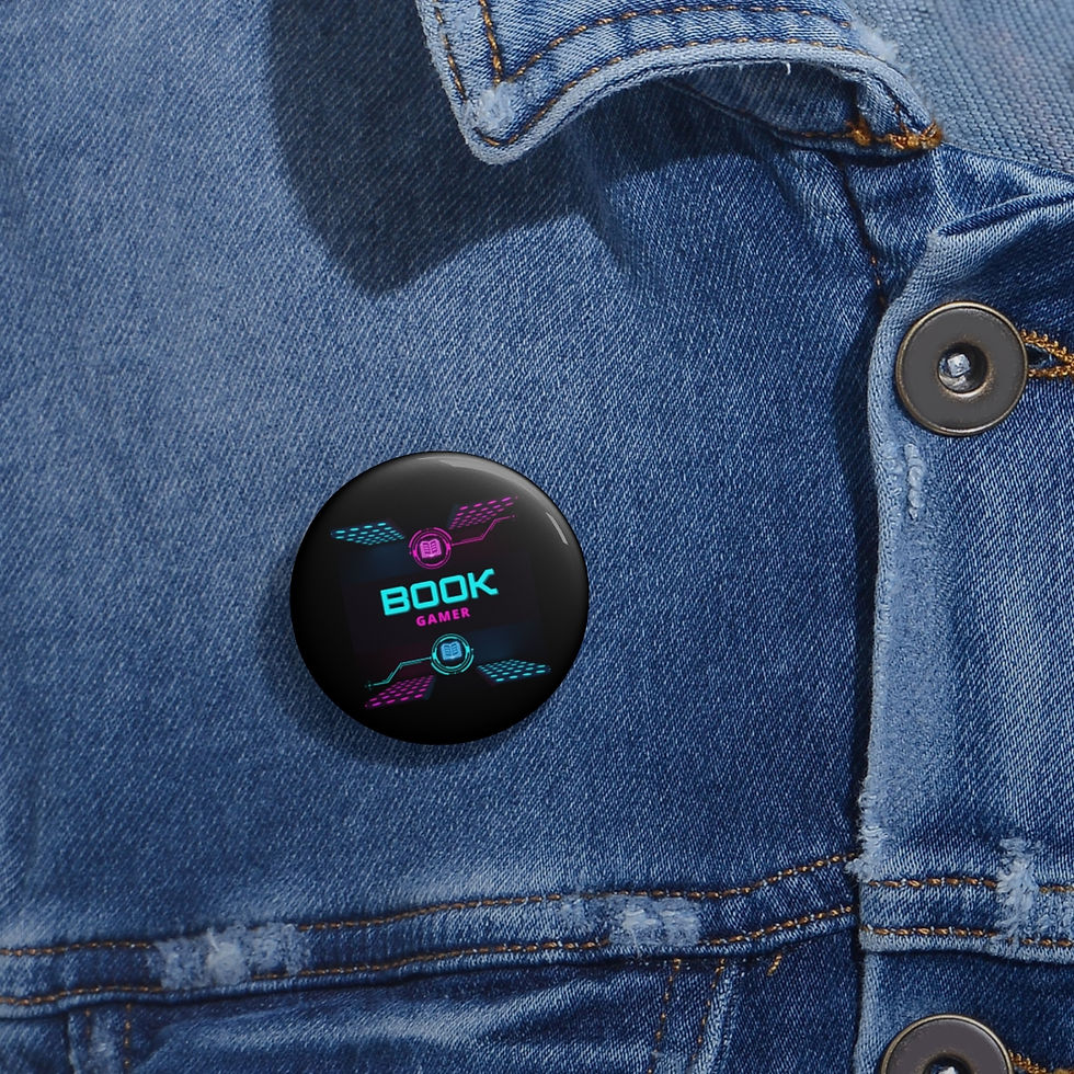 Thumbnail: Book Gamer Pink and Blue Vortex: Pin Buttons