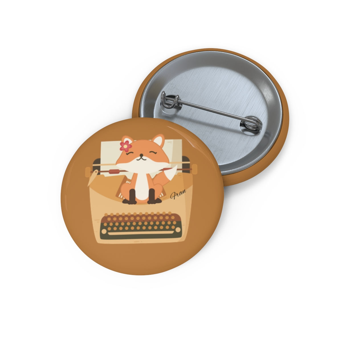 Writing Buddy Fran: Custom Pin Buttons