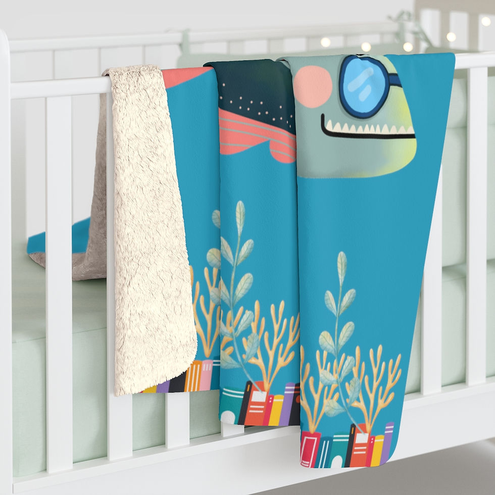 Thumbnail: Crazy Clown Fish #2: High Quality Cozy Fleece Blanket