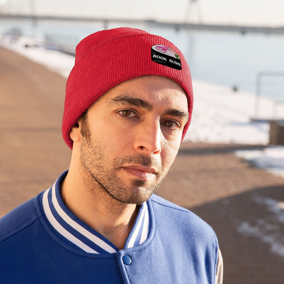 Thumbnail: Book Sushi #1 Knit Beanie