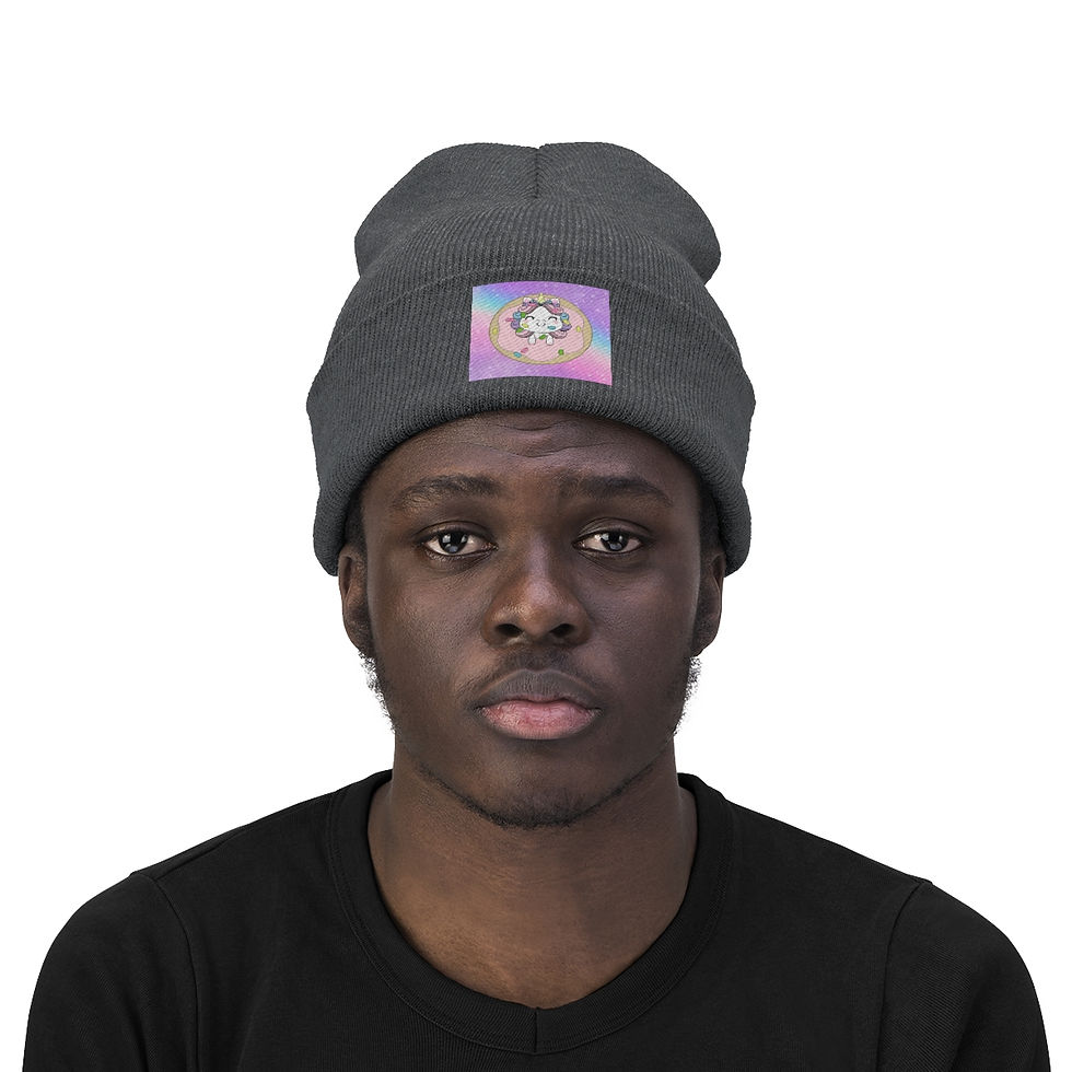 Thumbnail: Cute unicorn happiness: Knit Beanie
