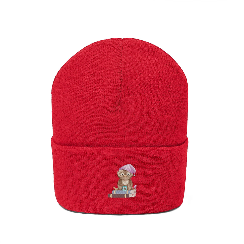 Thumbnail: Sleepy Owl Thumbs Up: Knit Beanie