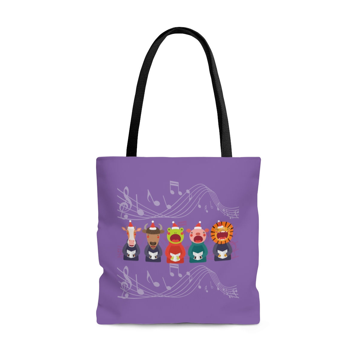 Animals Singing Their Hearts Out Design: Tote Bag